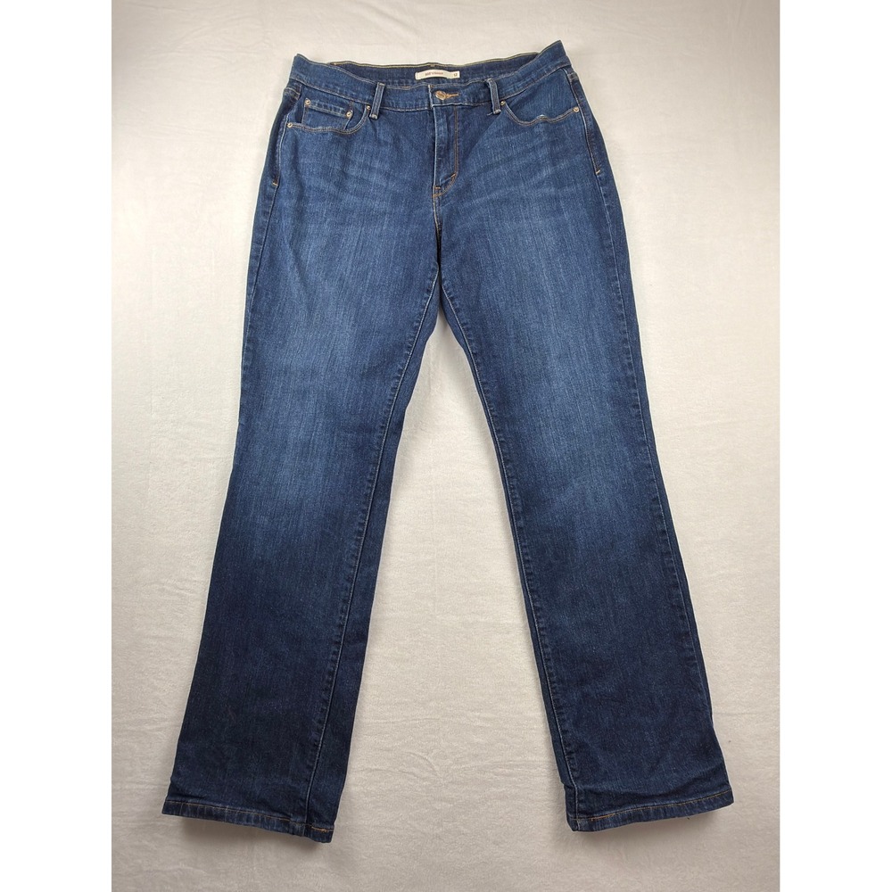 Levi's 505 Straight Leg Jeans Womens 12 Medium Wash Blue Denim Mid Rise